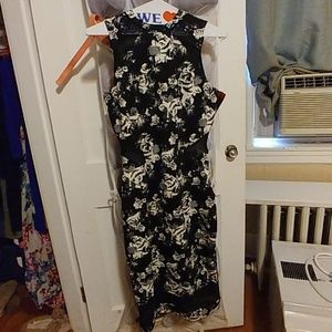 Dress with see through mesh detail